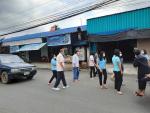 เทศบาลหนองใหญ่ได้ดำเนินการฉีดพ่นยาฆ่าเชื้อและแจกหน้ากากอนามั